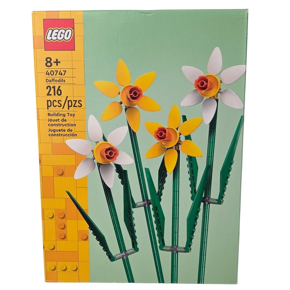 LEGO Daffodils 40747 Flower Building Set 216 PCS Botanical Floral Toy New Sealed